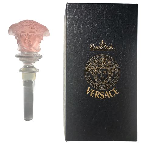 rosenthal versace wine stopper|versace medusa bottle stopper.